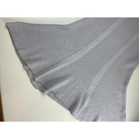 ~ NEW! XL Anthropologie Knit Sweater Dress Skater Mini Lavender Long Sleeve NWT - Picture 12 of 16